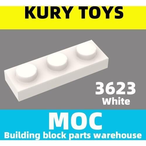 Kury Toys DIY MOC For 3623 Building block parts For Plate 1 x 3 For Plate