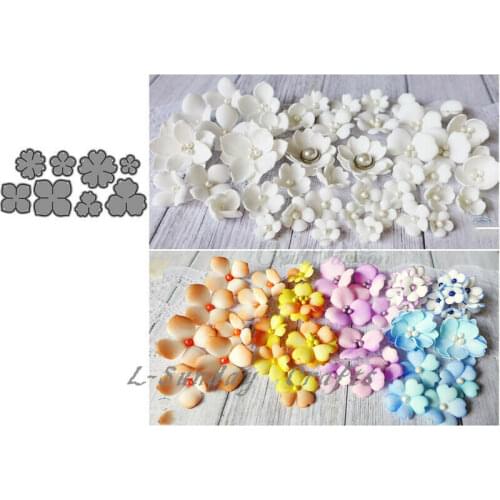 L-Sunday Crafts Die Cuts Small Flowers Metal Cutting Dies Stencils Scrapbooking Embossing Paper Card Crafts Decor