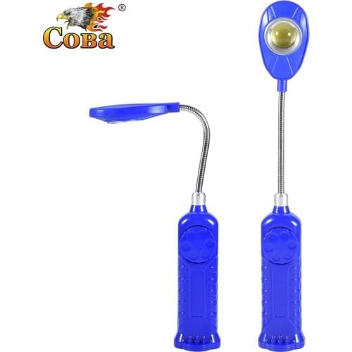 Coba led adjustable colorful work light 3*AAA battery cob work lamp with magnetic plastic waterproof super bright