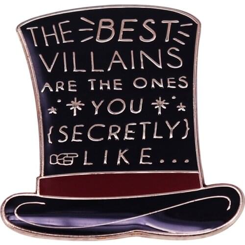 The Best Villains Are The Ones You Secretly Like Enamel Pin Every good story needs a villain Jewelry