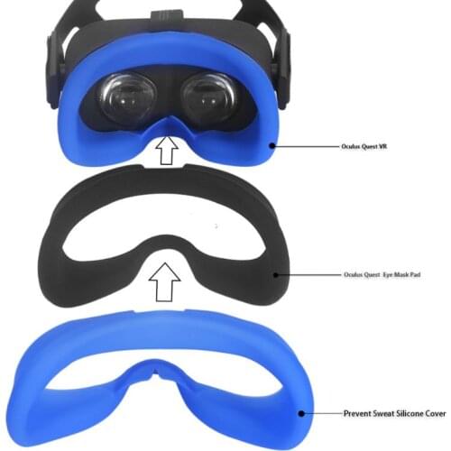Soft Anti-sweat Silicone Eye Mask Case Cover Skin for Oculus Quest VR Glasses