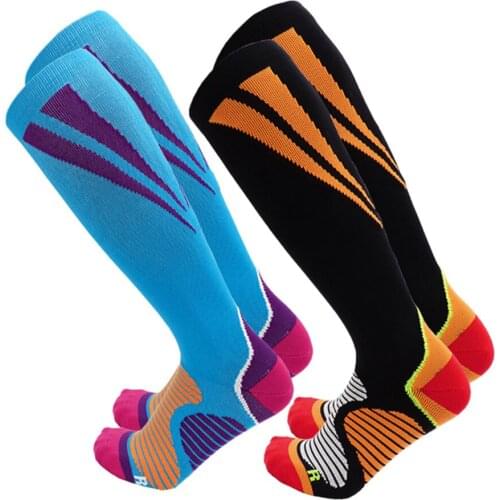 Pro Team Cycling Socks Men Compression Seamless Sock Professional Shock Absorption Footall Marathon Running Outdoor Sports Socks