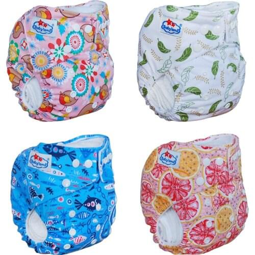 2019 Latest Patterns Reusable Waterproof Baby Cloth Diaper Microfleece Diaper Pocket Nappy With Inserts Easy Use Free Shipping