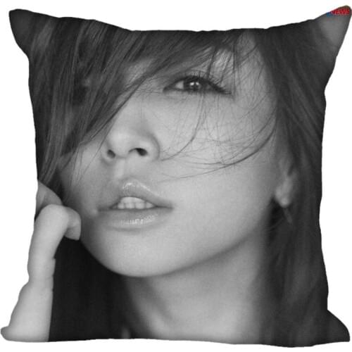 New custom Ayumi Hamasaki square pillowcases zipper Custom Pillowcase one side Custom your image gift