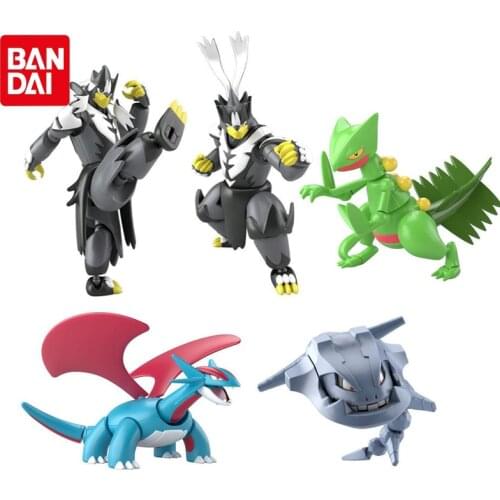 Bandai Genuine Assembly Model Pokemon SHO DO Series 05 Sceptile Salamence Steelix Urshifu Action Figure Dolls Collections Toys