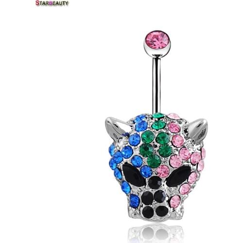 Punk AAA Zircon& Sterling Steel Sexy Fake Navel Piercing 14G Body Jewelry Belly Piercing Rings Bikini Beach Accessorys