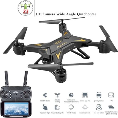 RC Toys Drone With HD Camera 1080P Quadcopter WiFi FPV Selfie Dron Foldable Helicopter Life Time about 23 Minute 360°flip Drones