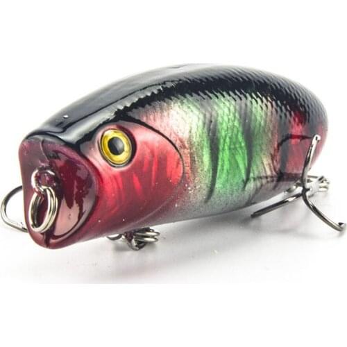1Pcs 3D Eyes Fishing Lure 5.5cm 11g 8# Hooks Pesca Fish Lifelike Popper Lures Wobbler Isca Artificial Hard Bait Swimbait