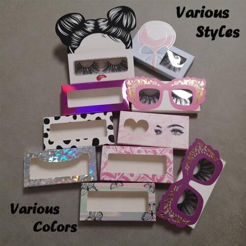 Butterfly Lash Boxes Packaging Bulk Fashion Rectangle Eyelash Boxes Wholesle Vendor Long Lash Packaging Case With Custom Logo