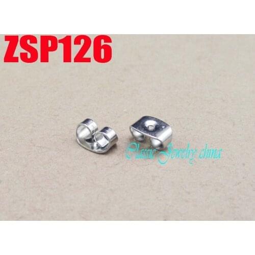 Stainless steel earring back plug fashion jewelry accessories findings components 200pcs ZSP126