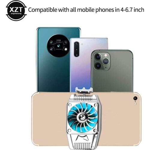 Universal Mobile Phone USB Gaming Cooler System Cooling Fan Gamepad Holder Stand Radiator For iPhone Xiaomi Huawei Samsung Phone