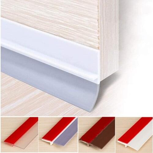 Door Bottom Seal Strip Tape 1M Sealing Sticker Adhesive Anti-Collision for Windproof Dust Proof Weatherproof Soundproof Insects
