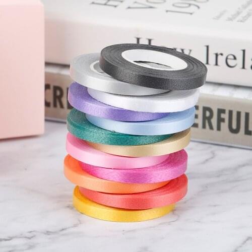 1pcs 10m Small Roll Ribbon Birthday Party Wedding Decor Balloon Ribbon Silk Satin Ribbons For Crafts Bow Handmade Gift Wrap