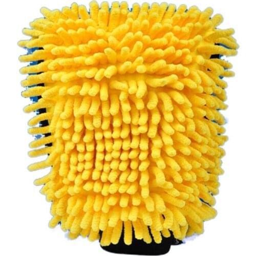 2PCS Car Wash Glove Coral Mitt Soft Anti-scratch for Car Multifunctional Thick Cleaning Glove Car Wax Detailing Brush