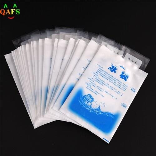 10PCS Plastic Cooler Bag Food Storage For Car Ice Gel Packs Cubes Physical Cold Therapy Cooling Pack Retain Freshness Reusable