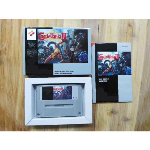 16Bit Games ** Super Castlevania 4 ( French PAL Version!! Box+Manual+Cartridge!! )