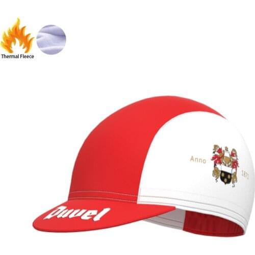 1992 Racing Belgium Duvel Team Retro Man And Women Cycling Fleece Cap Triathlon Mtb Bike Jersey Fleece Hat Gorra de ciclismo