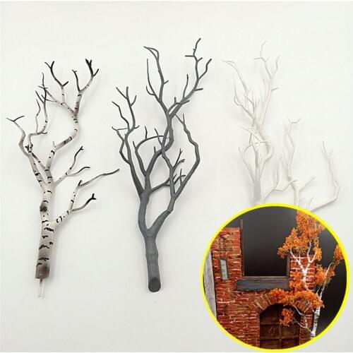 2pcs/lot Ho N Z Scale Model Tree Building For Scenery Sand Railroad Railing Train Layout