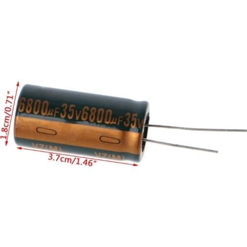 35V 6800uF Capacitance Electrolytic Radial Capacitor High Frequency Low ESR
