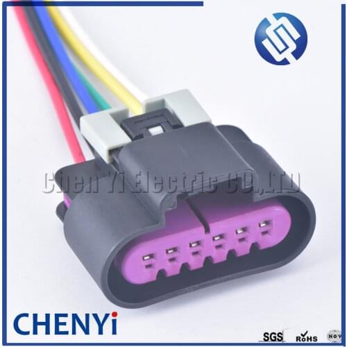 6 Pin Throttle Position Sensor Socket Accelerator Pedal Position Sensor Plug Rear Light wire harness Plug For Chevrolet Buick