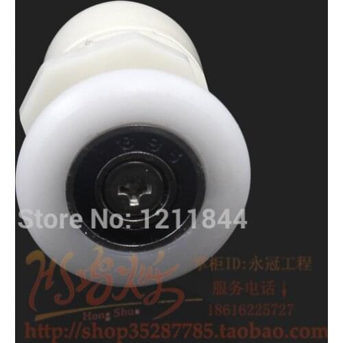 8pcs Shower room pulley hanging round old fashioned pulley shower room pulley sliding door pulley bathroom roller