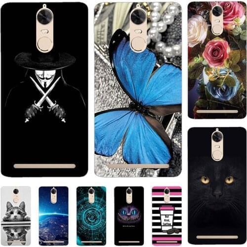 Phone Case For Lenovo Vibe K5 Note A7020 K52t38 A7020a40 A7020a48 5.5" Relief Cartoon Case Animal Cat Cover Coque Funda Shell