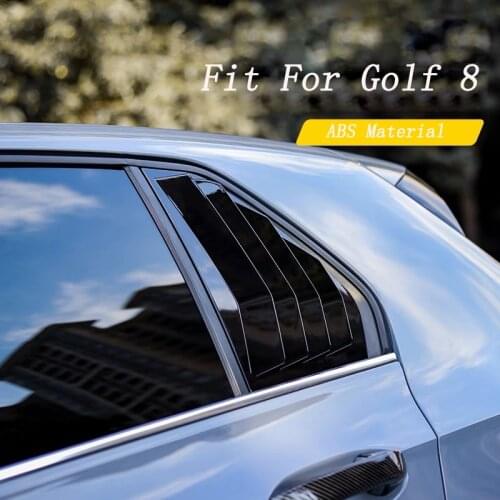 Black Car Body Decoration Rear Triangle Window Blinds Modification Special Accessories For Golf 8