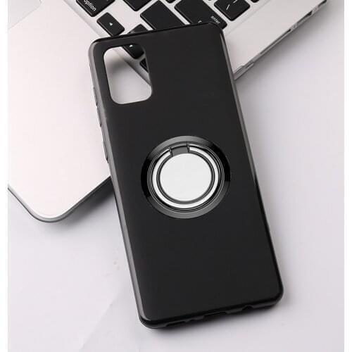 For Samsung Galaxy A71 5G Back Ring Holder Bracket Phone Case Cover Phone TPU Soft Silicone Cases for Samsung A71 SM-A715F/FN/DS