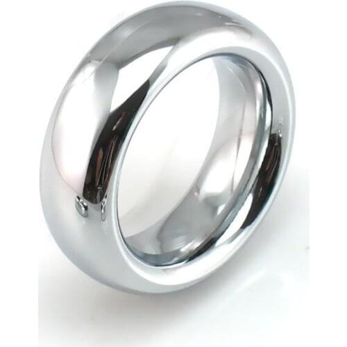 Stainless Steel Penis Ring Wide Solid Sexy Scrotum Pendant Couples Passionate Tools Male Female Orgasm Cock Ring