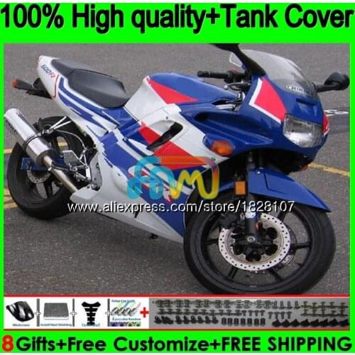 Cool +Tank For HONDA CBR 600F2 CBR600FS Blue red CBR 600 FS F2 91 92 93 94 1BS.66 CBR600 F2 CBR600F2 1991 1992 1993 1994 Fairing