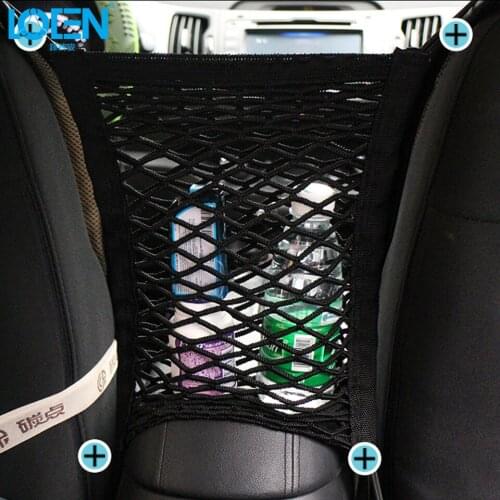 LOEN Stowing Tidying in Car Styling 1PCS Car Seat Crevice Pocket Organizer Car Net Stowing Tidying Storage Interior Accessories