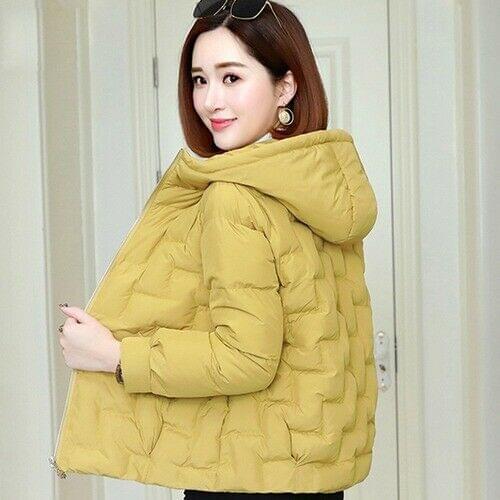 Fashion ladies winter hoodie jacket casual warm coat bread coat cotton-padded coat DXM-009