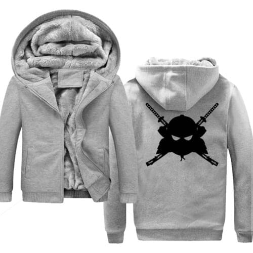 Samurai warrior soldier weapon armor Jacket Sweatshirts Thicken Hoodie Coat Casual sweatshirts men fashion hoodie streetwear