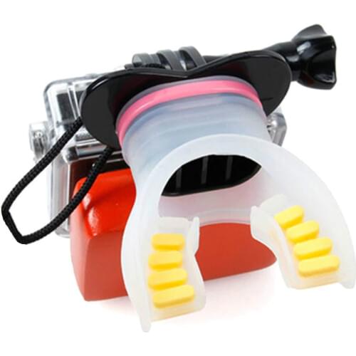 Surfing Mouth Mount Set For GoPro Accessories Dummy Bite Surfing Diving Connector For Go Pro Hero 5 4 3 3+ SJ4000 Xiaoyi Camera