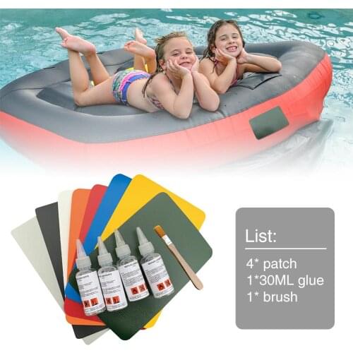Inflatable Kayak Boat Dinghy Rib Canoe Waterproof PVC Repair Patch Kit 20 X 12cm PVC Puncture Repair Patch Glue Kit Adhesive Can