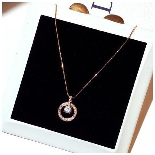 2021New Fashion Temperament All Match Clavicle Necklaces for Women Wedding Engagement Gift for Female Wholesale Jewelry