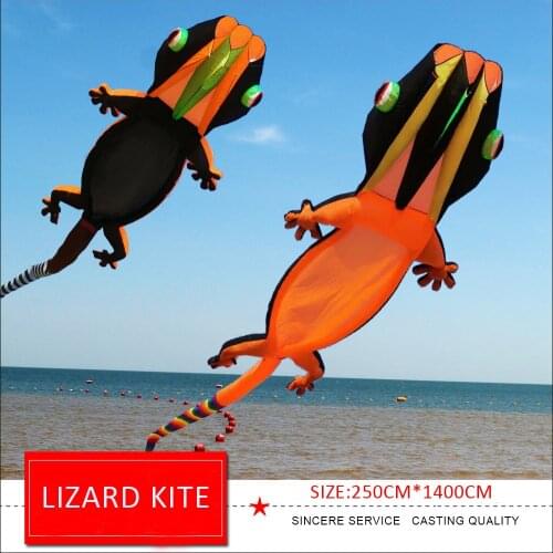 New arrival 12m Lizard Gekco kite for Audlts High quality Soft Inflatable Animal Single Line Kites Outdoor Fun Toy
