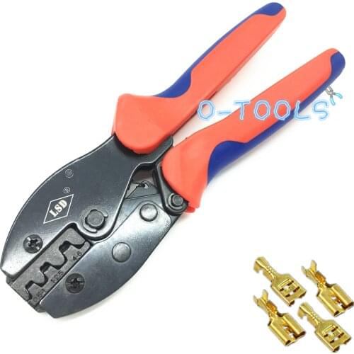 Crimping pliers for 0.5-6mm2 non-insulated open barrel terminals LY-03B hand crimping tools 17-12AWG