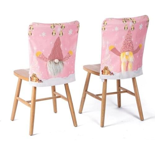 Christmas Cloth Chair Cover with Light Faceless Doll Cartoon Covers Xmas Decor for Home Table Decoration Accessories Gifts 2022