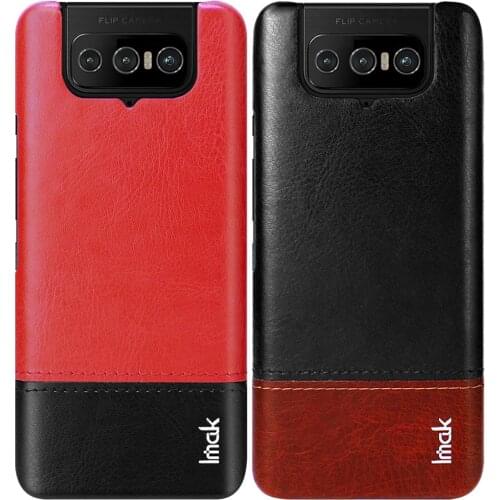 Imak Ruiyi Business Leather Back Case For Asus Zenfone 8 Flip Cover Shell Fundas