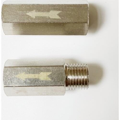 1/8" 1/4" 3/8" 1/2" BSP Female Male Thread Brass Pneumatic One Way Check Non Return Valve Pipe Fitting Connector Adapter
