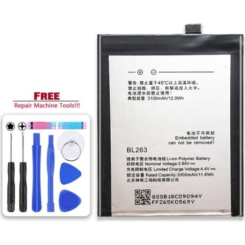 3100Mah Replacement Battery BL263 for Lenovo ZUK Z2 PRO Z2pro Mobile Phone