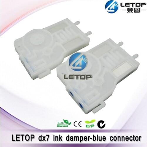 Solvent printer head black dx7 damper blue connectors