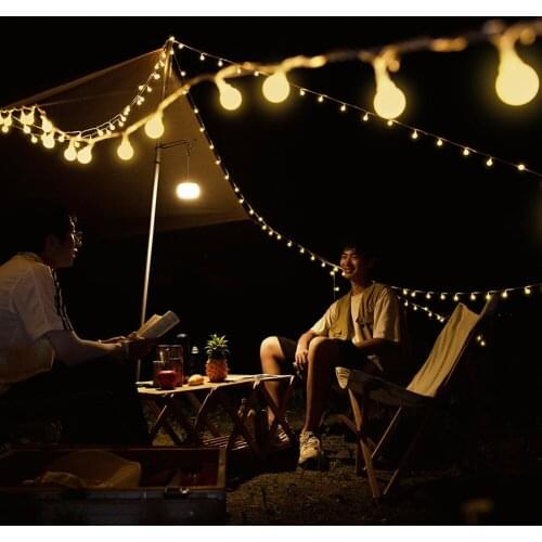 5M 10M Camping Tent Light Garland LED Ball String Lamp Bulb Fairy String Decorative Light for Home Wedding Party Yard Decoration