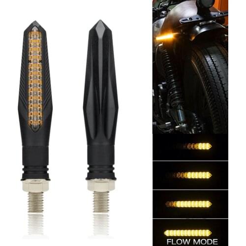 Motorcycle LED Turn Signal Light Arrow Amber Lamp Flowing Water Blinker Flasher Indicators For Yamaha mt07 Cafe Racer Accessorie