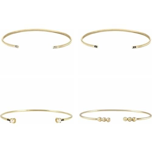 Aide Classic CZ Zircon 925 Sterling Silver Hot Sale Women Classical Smooth Bangles Open Cuff Bracelets & Bangles Jewelry pulsera