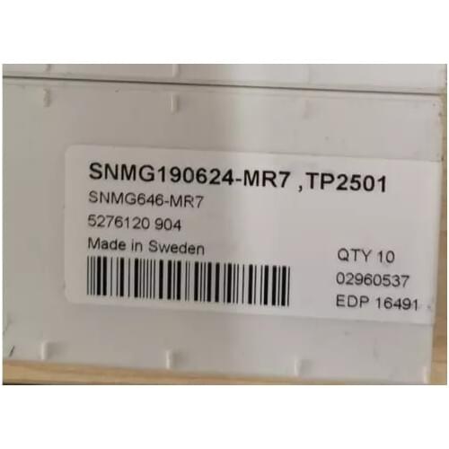 10PCS CARBIDE INSERT SNMG190624-MR7,TP2501