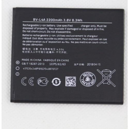 20pcs/lot BV-L4A Phone battery for Nokia RM-984 RM-985 Lumia 830 2200mAh BV-L4A Battery
