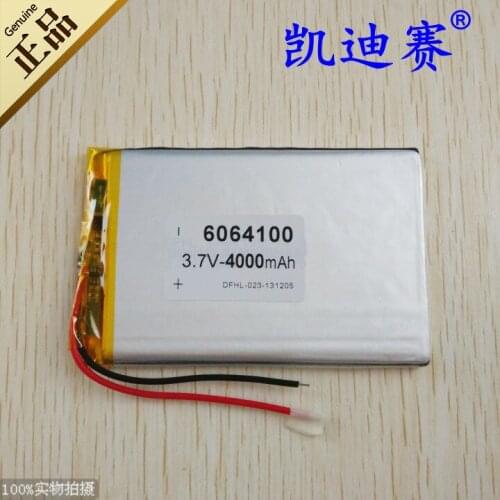 3.7V 4000mAh polymer lithium battery 6064100 tablet battery Rechargeable Li-ion Cell Rechargeable Li-ion Cell
