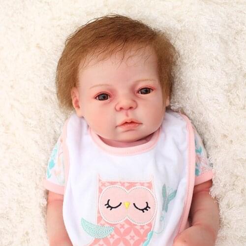 50cm Full silicone Vinyl newborn Toddler Babies Dolls 20inch baby sleeping lol Birthday Gift Present Child Play House toys